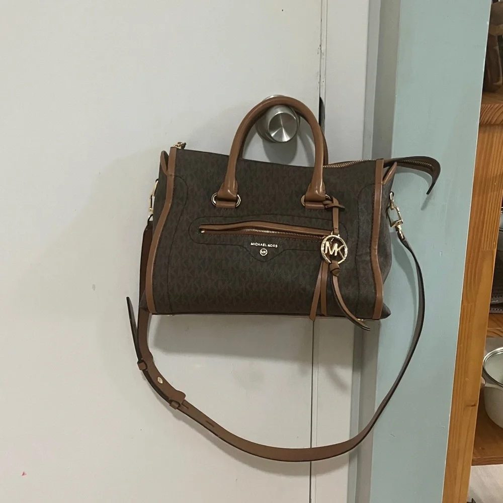Michael Kors Brown and Tan Satchel - Picture 7 of 8